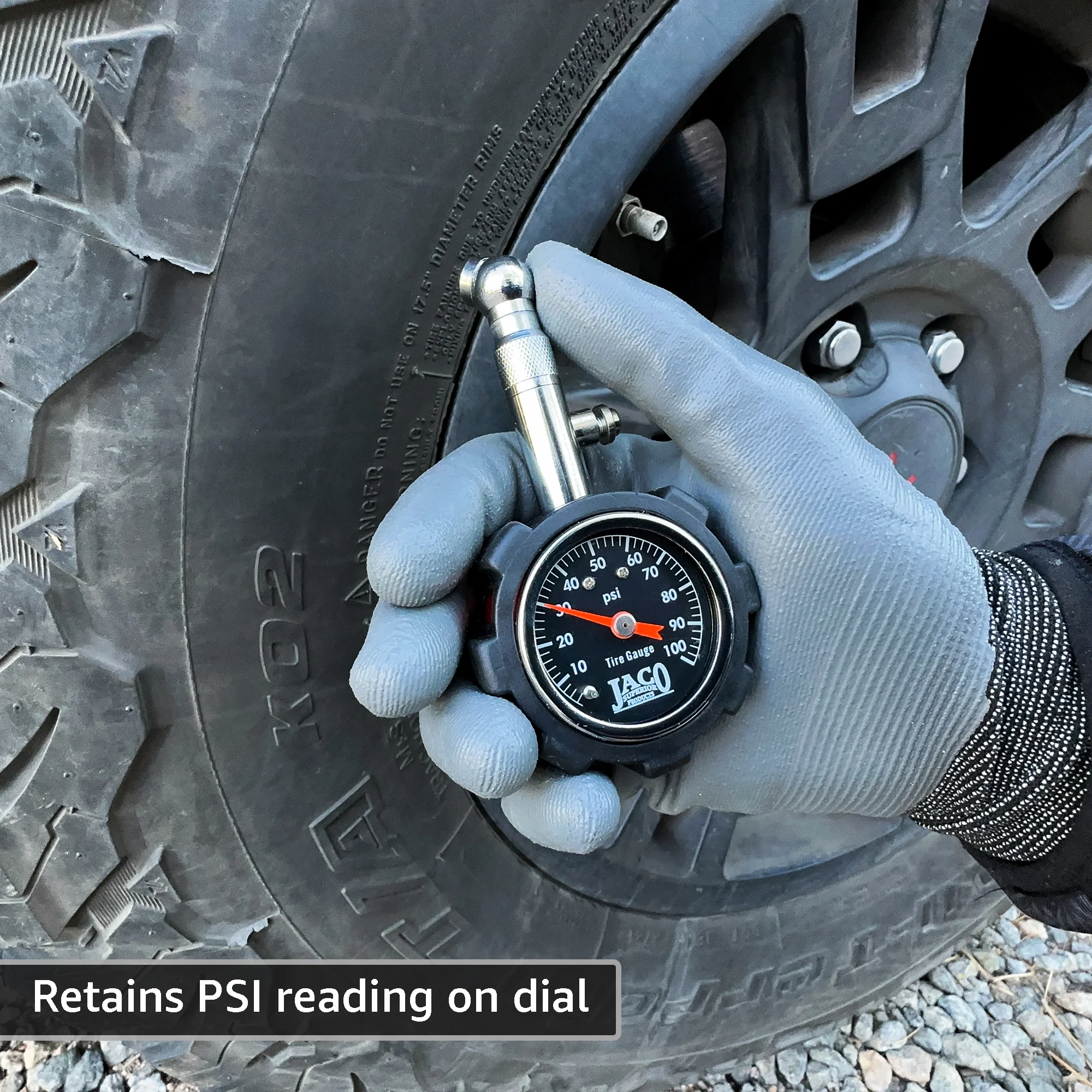 Deluxe™ Tire Pressure Gauge - 100 PSI - Image 5