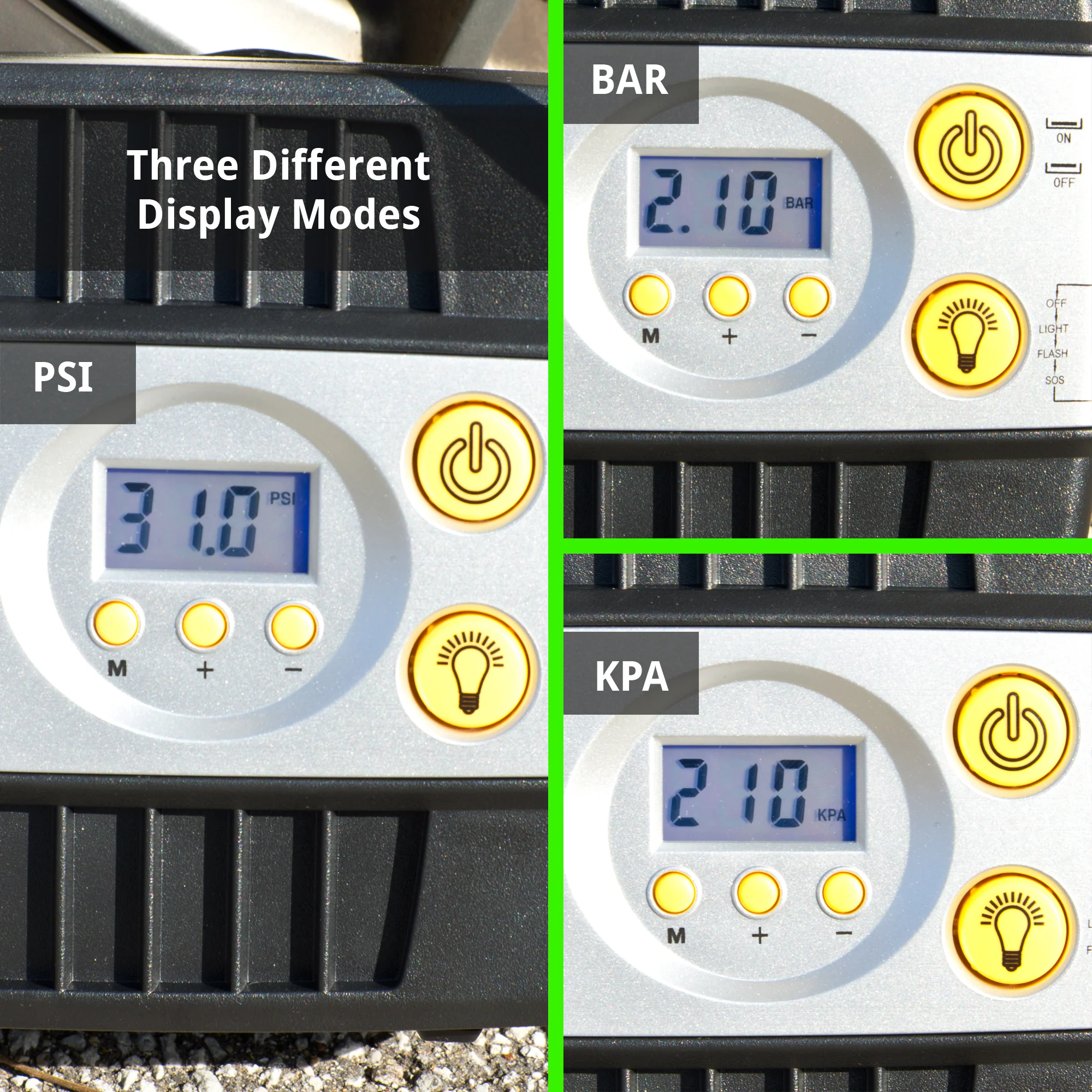 SmartPro™ 12v Digital Tire Inflator Pump - 100 PSI | Portable Tire Air Compressor - Image 6