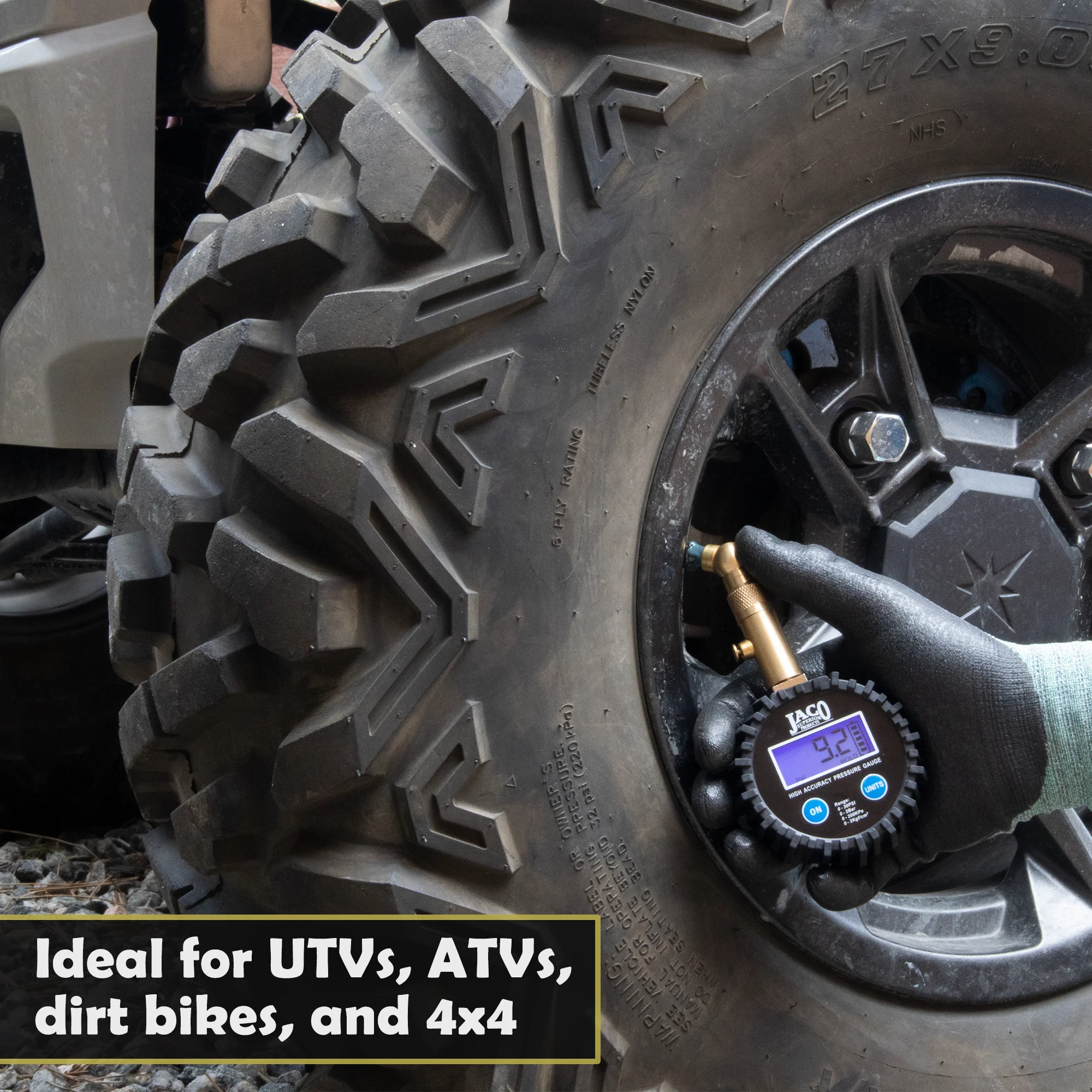 Elite® Digital Low Pressure Tire Gauge - Professional Accuracy - 30 PSI - Image 4