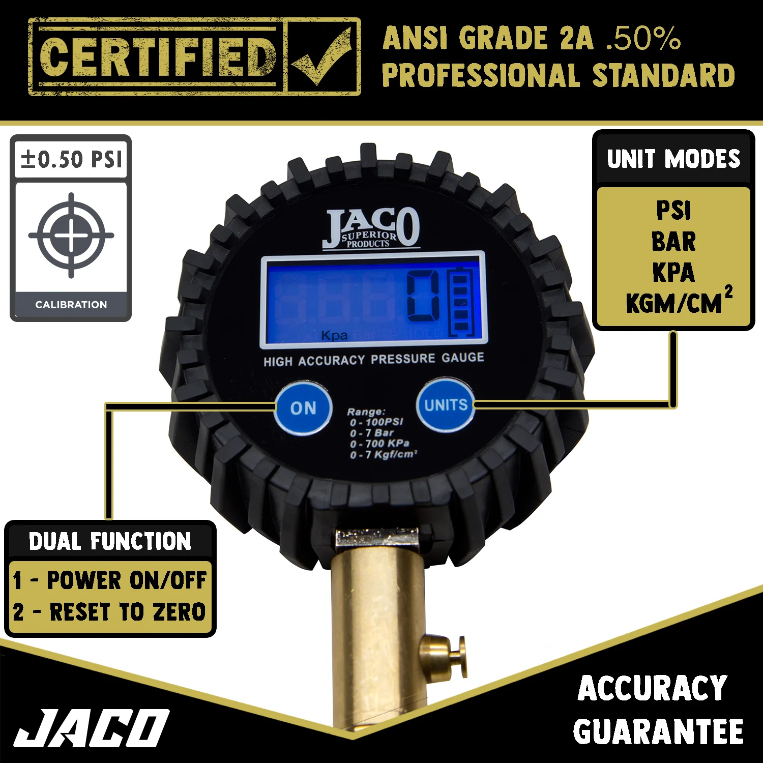 ElitePro™ Digital Tire Pressure Gauge - Professional Accuracy - 100 PSI - Image 6