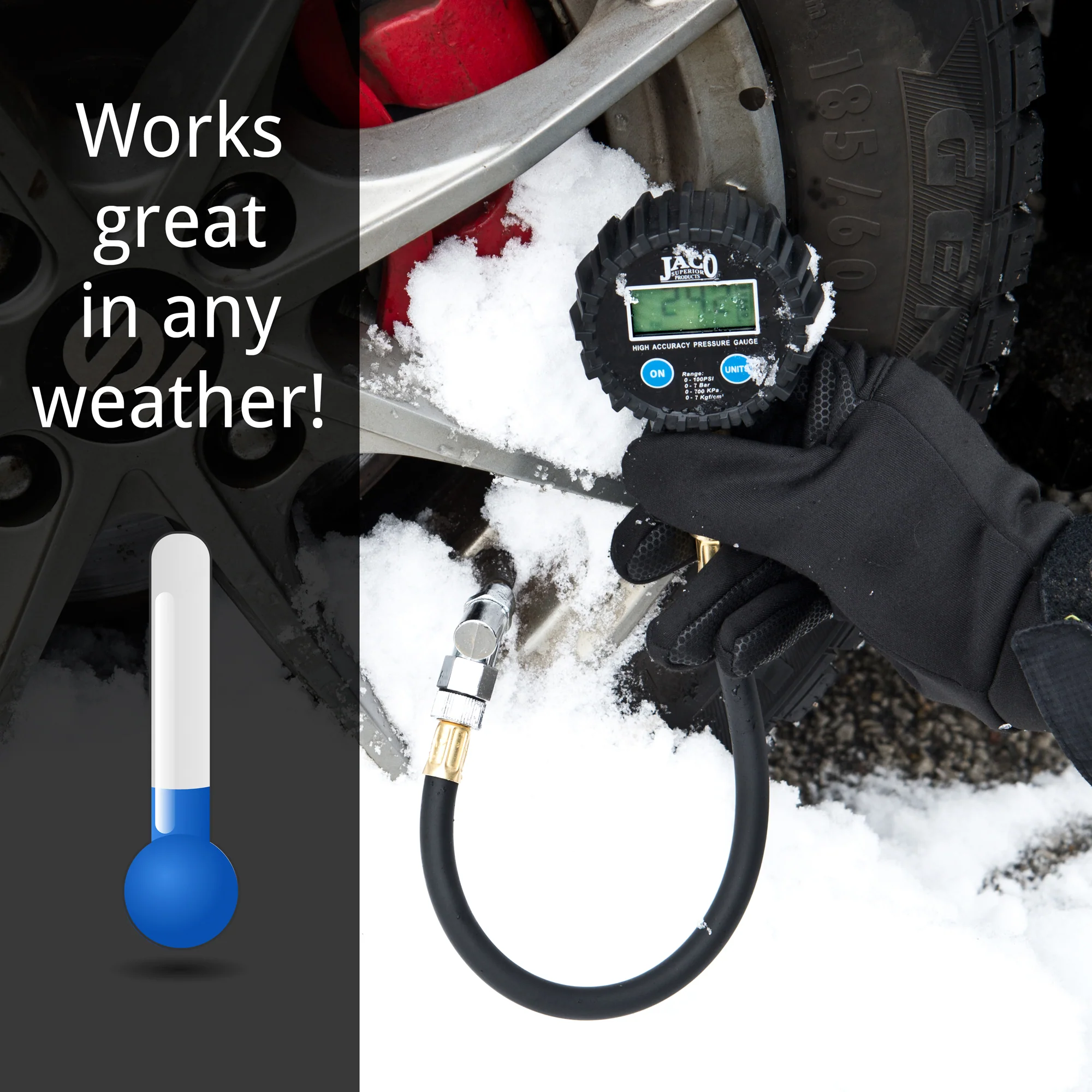ElitePro™ Digital Tire Pressure Gauge - Professional Accuracy - 100 PSI - Image 8