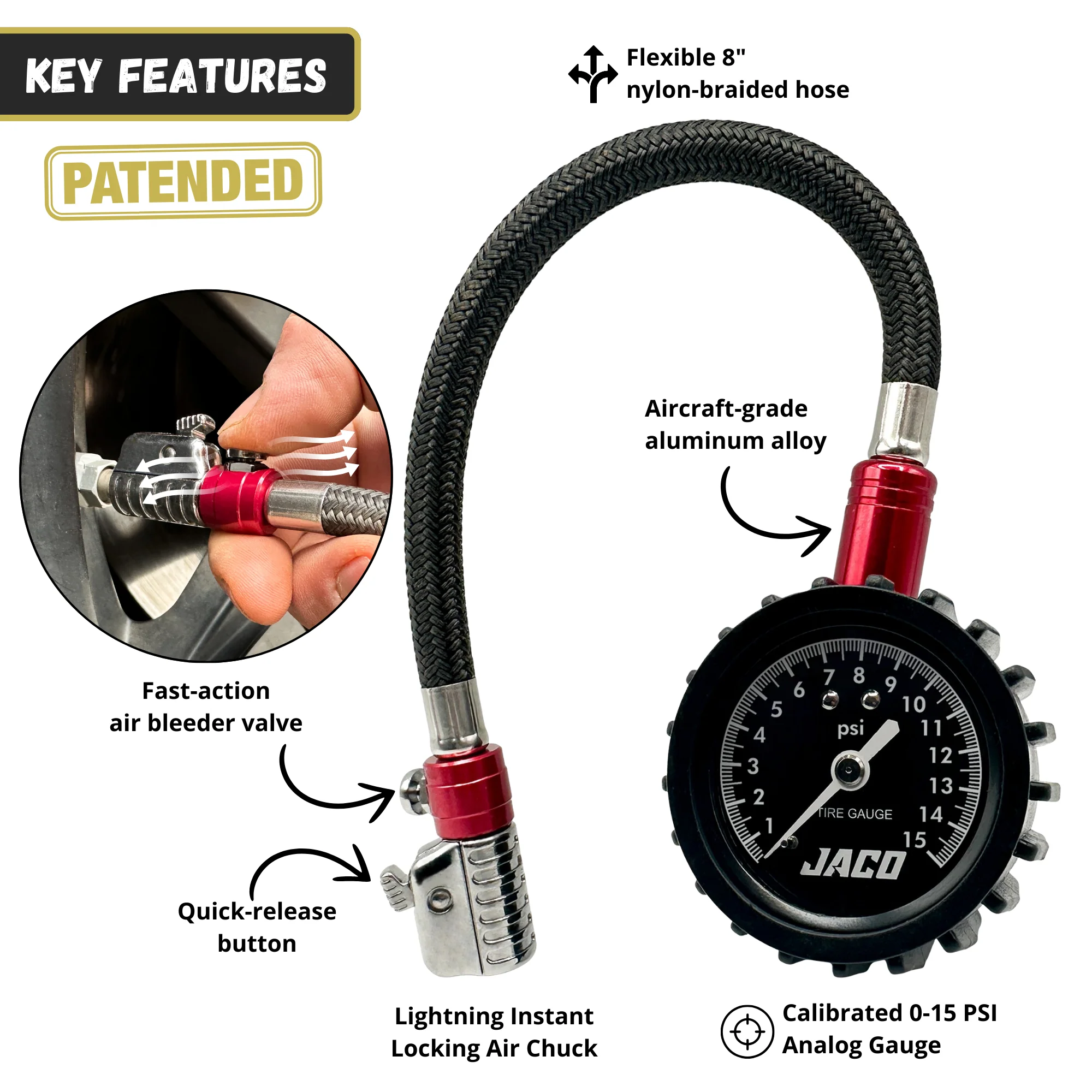 ElitePro-X Tire Pressure Gauge with Lightning™ Chuck - Image 14