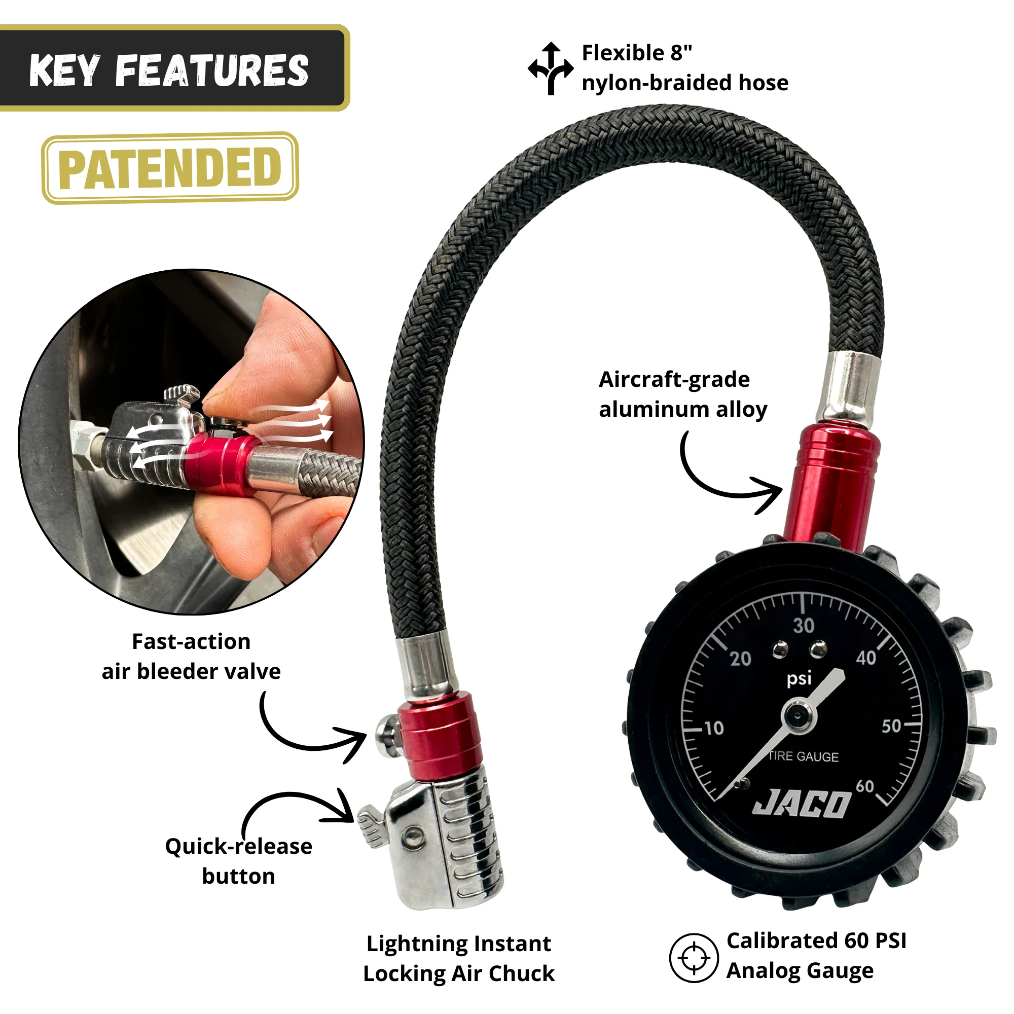 ElitePro-X Tire Pressure Gauge with Lightning™ Chuck - Image 8