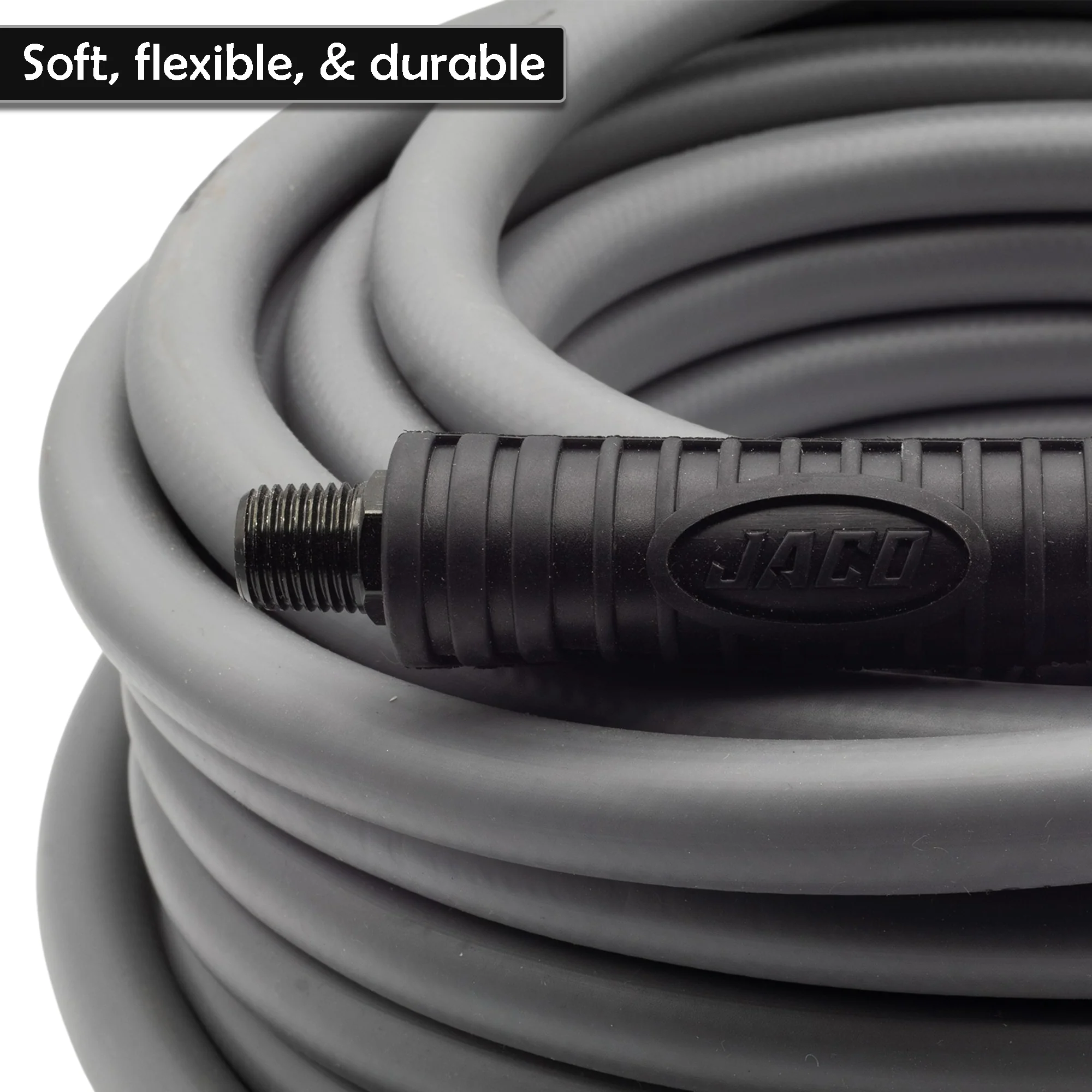FlexPro™ Hybrid Air Hose (3/8" x 50 ft) | Dual 1/4" M-NPT Fittings (Storm Gray) - Image 9