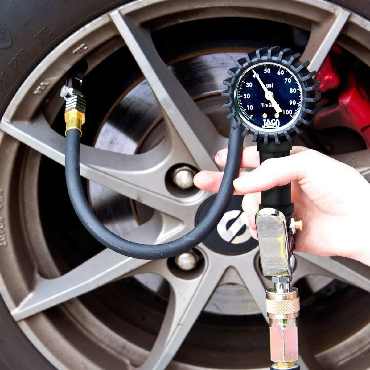 FlowPro® Tire Inflator with Pressure Gauge - 100 PSI - Image 3