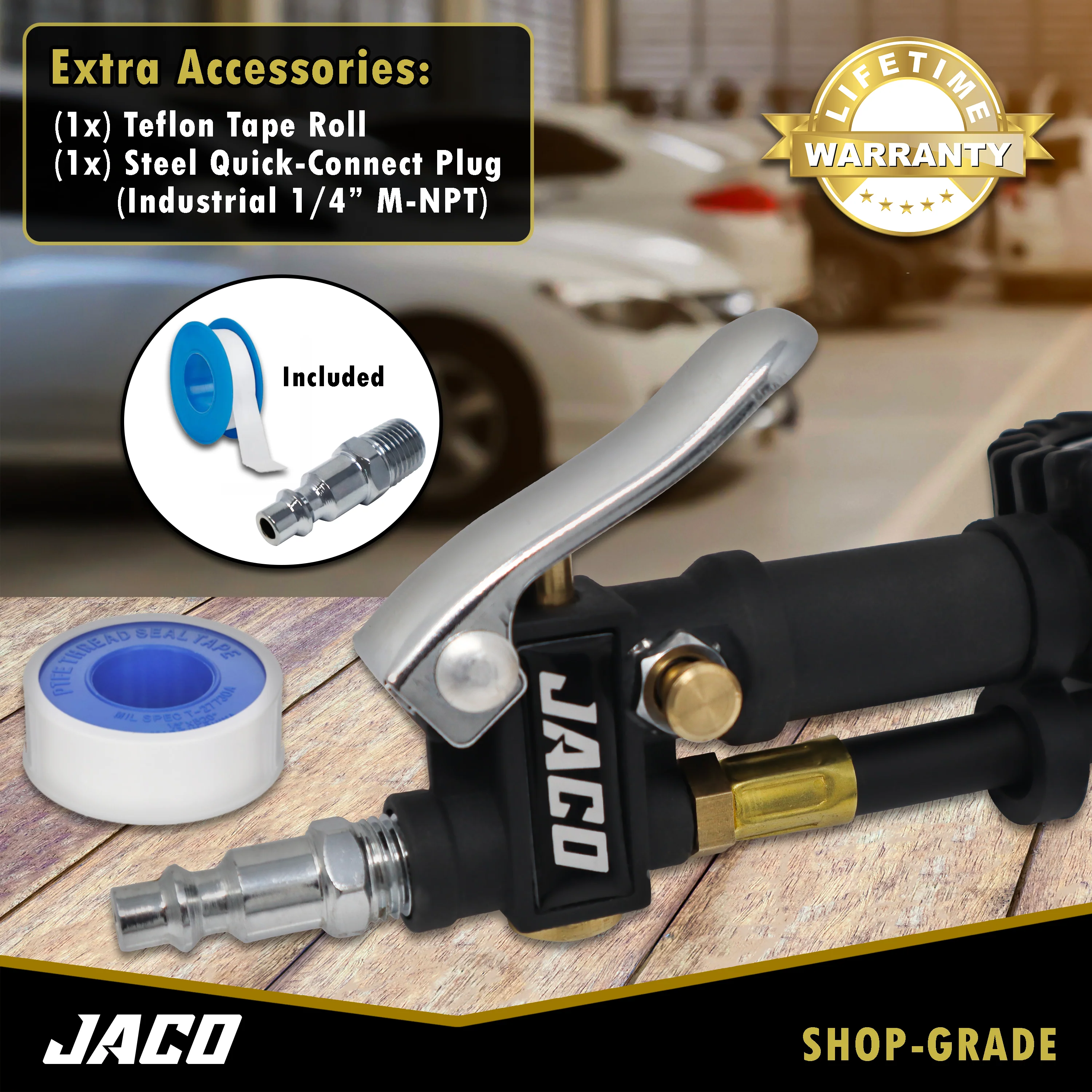 FlowPro® Tire Inflator with Pressure Gauge - 100 PSI - Image 7