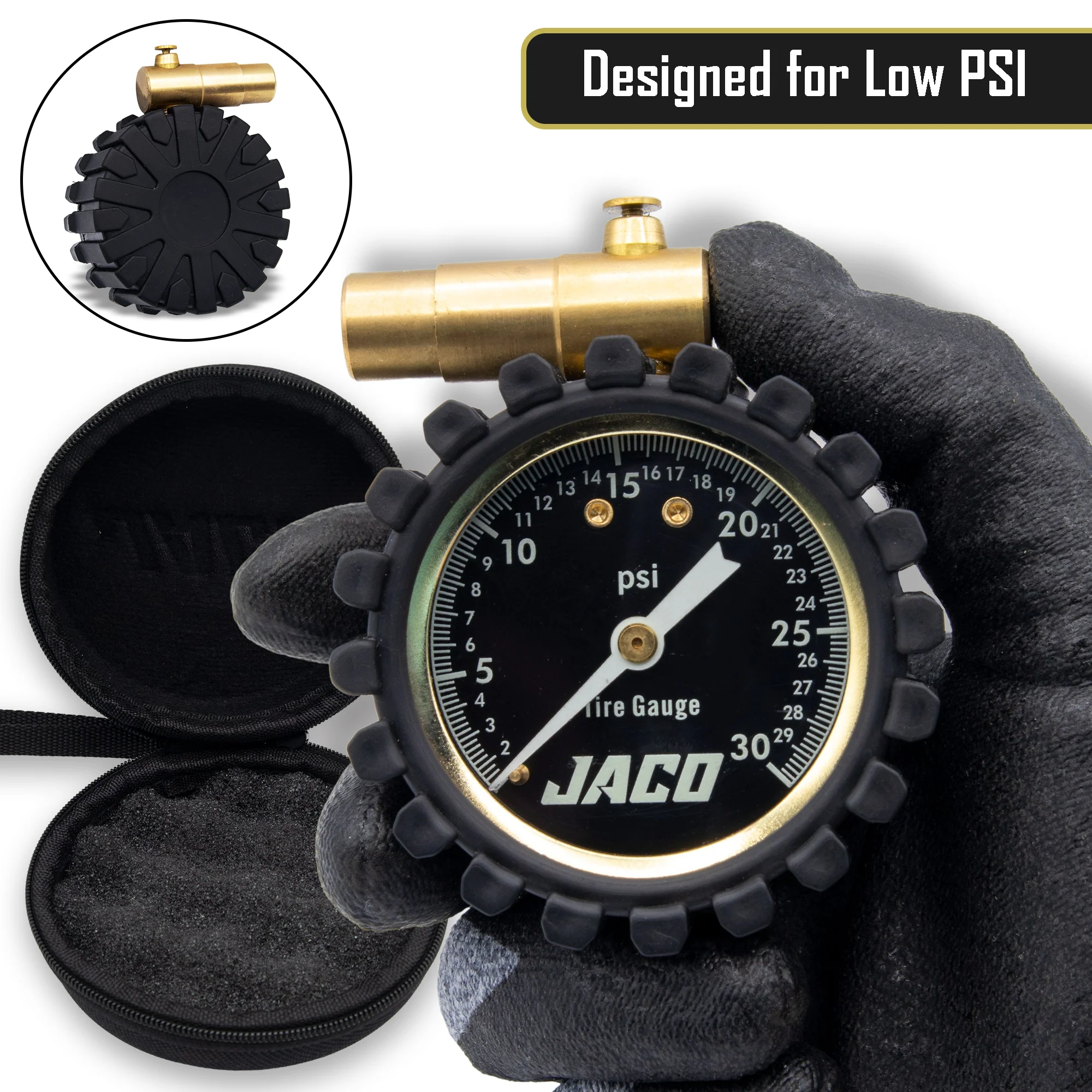 FTX-30 Low Pressure Presta Tire Gauge for Bikes (Max 30 PSI) | Fat Tire Bike Series - Image 6