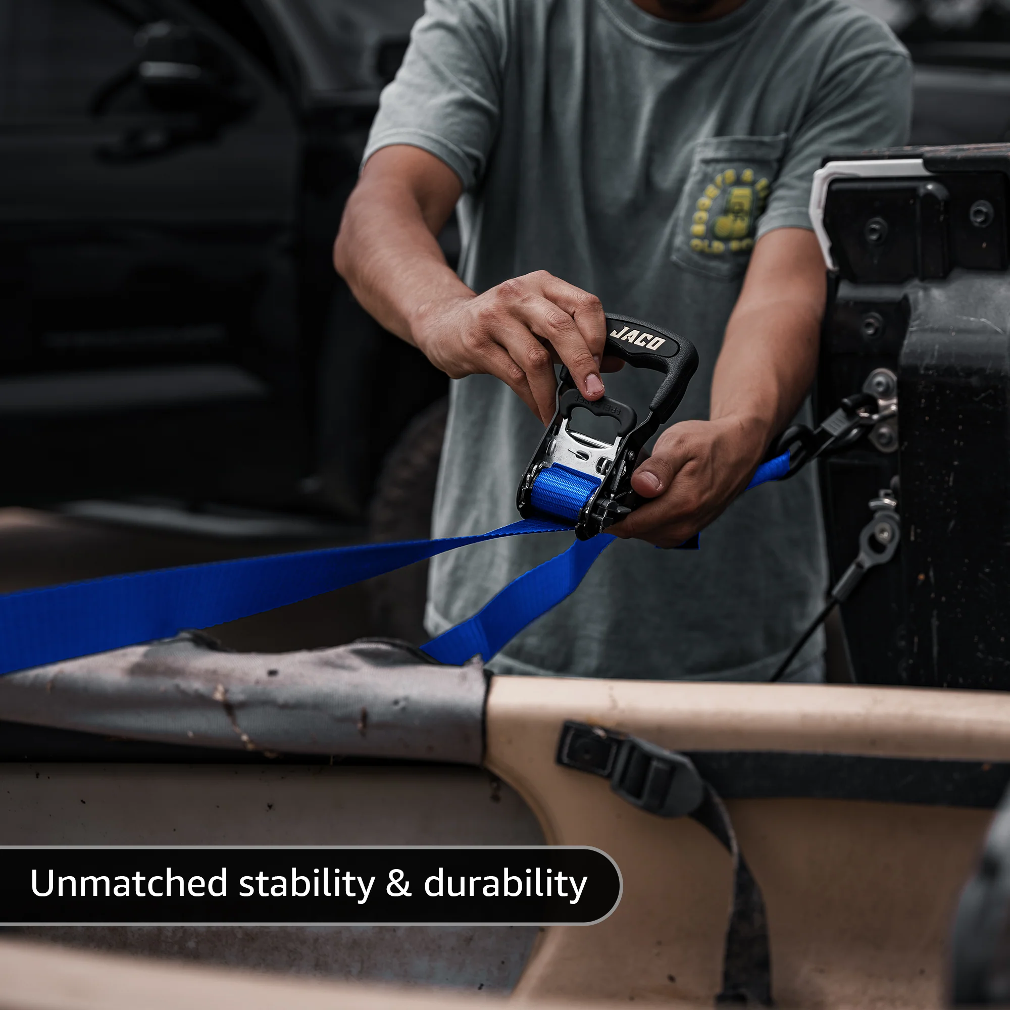 Heavy Duty Ratchet Tie Down Straps with Soft Loops (1.6" x 8 ft) | AAR Certified Break Strength (5,208 lbs) - Image 25