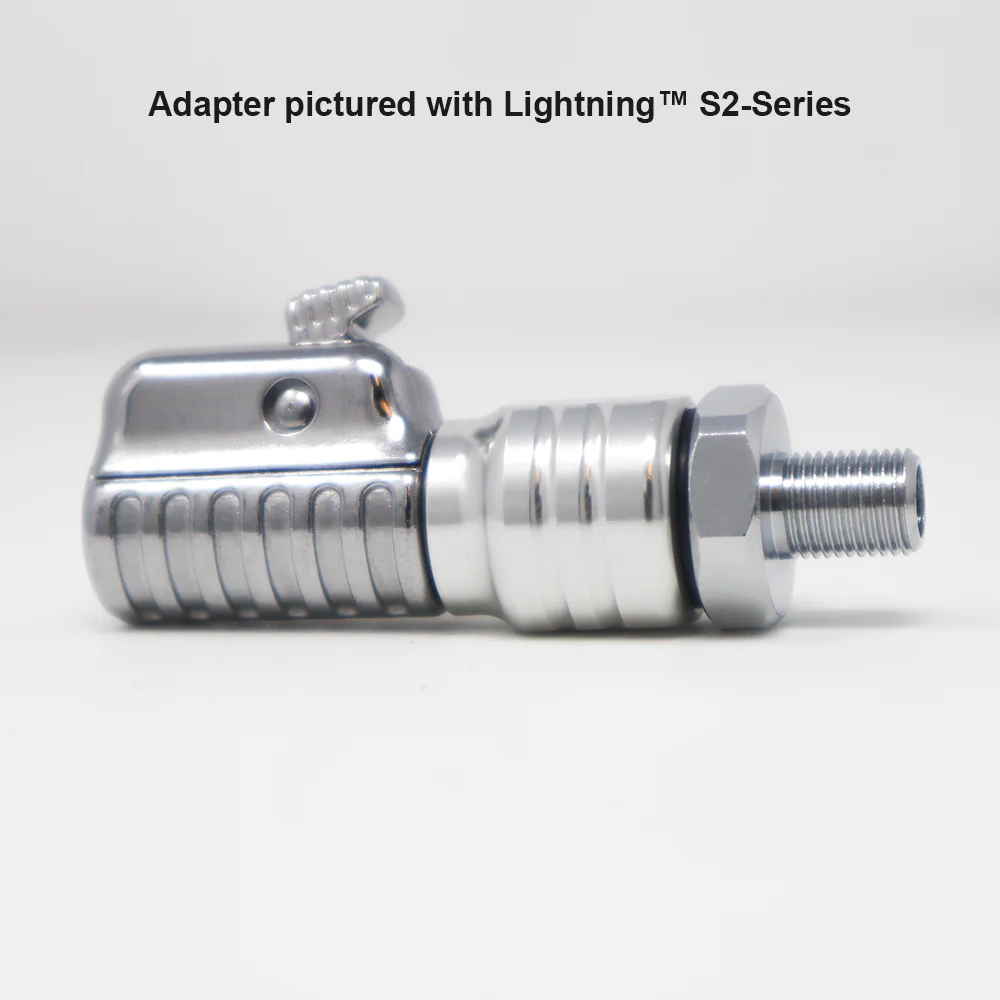 Lightning™ Air Inflator Adapter for Portable Tire Inflators (Schrader Valve 8V1 to 1/4 inch M-NPT) - Image 3
