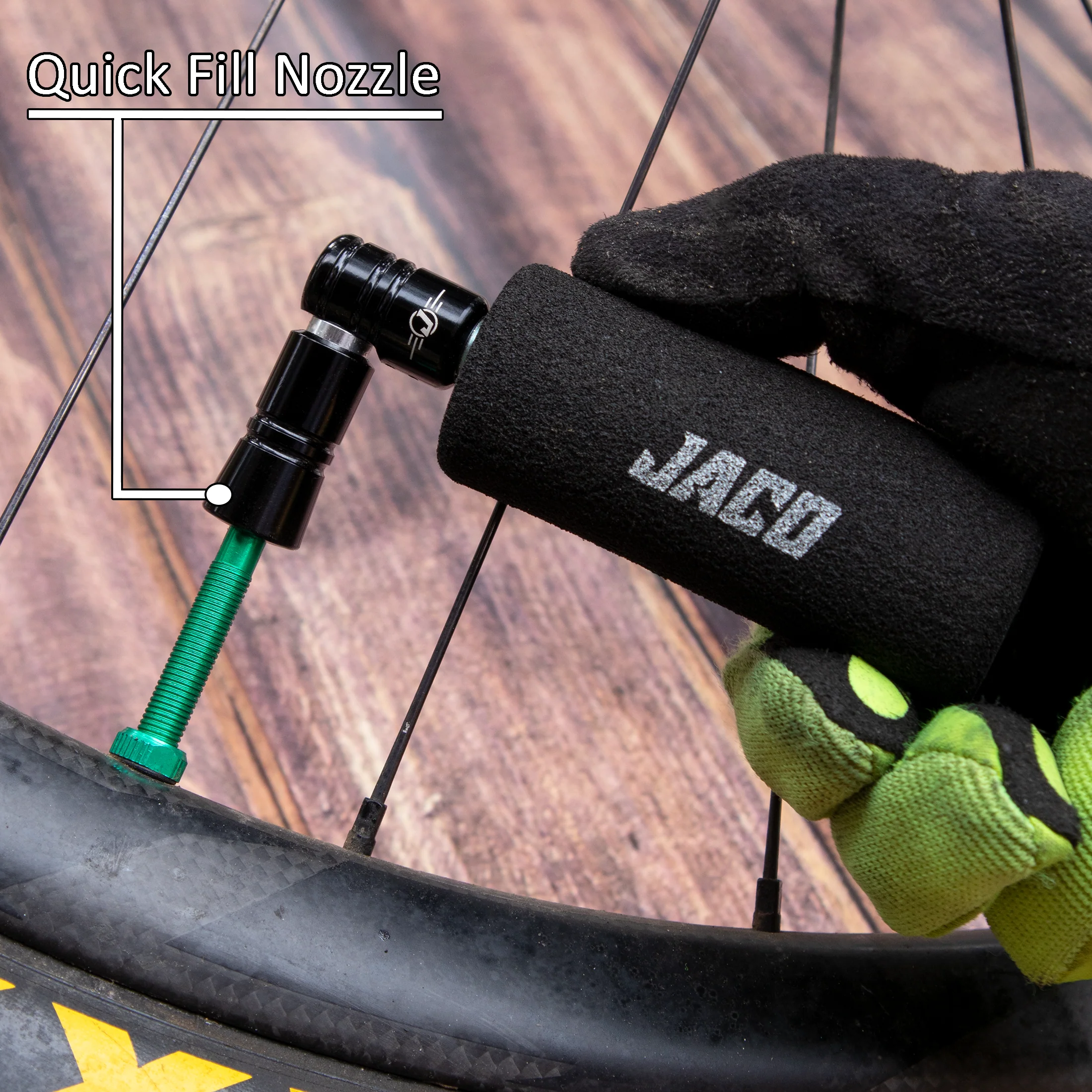 Lightning™ CO2 Inflator for Bike Tires (Presta + Schrader) (CO2 Cartridge Not Included) - Image 9