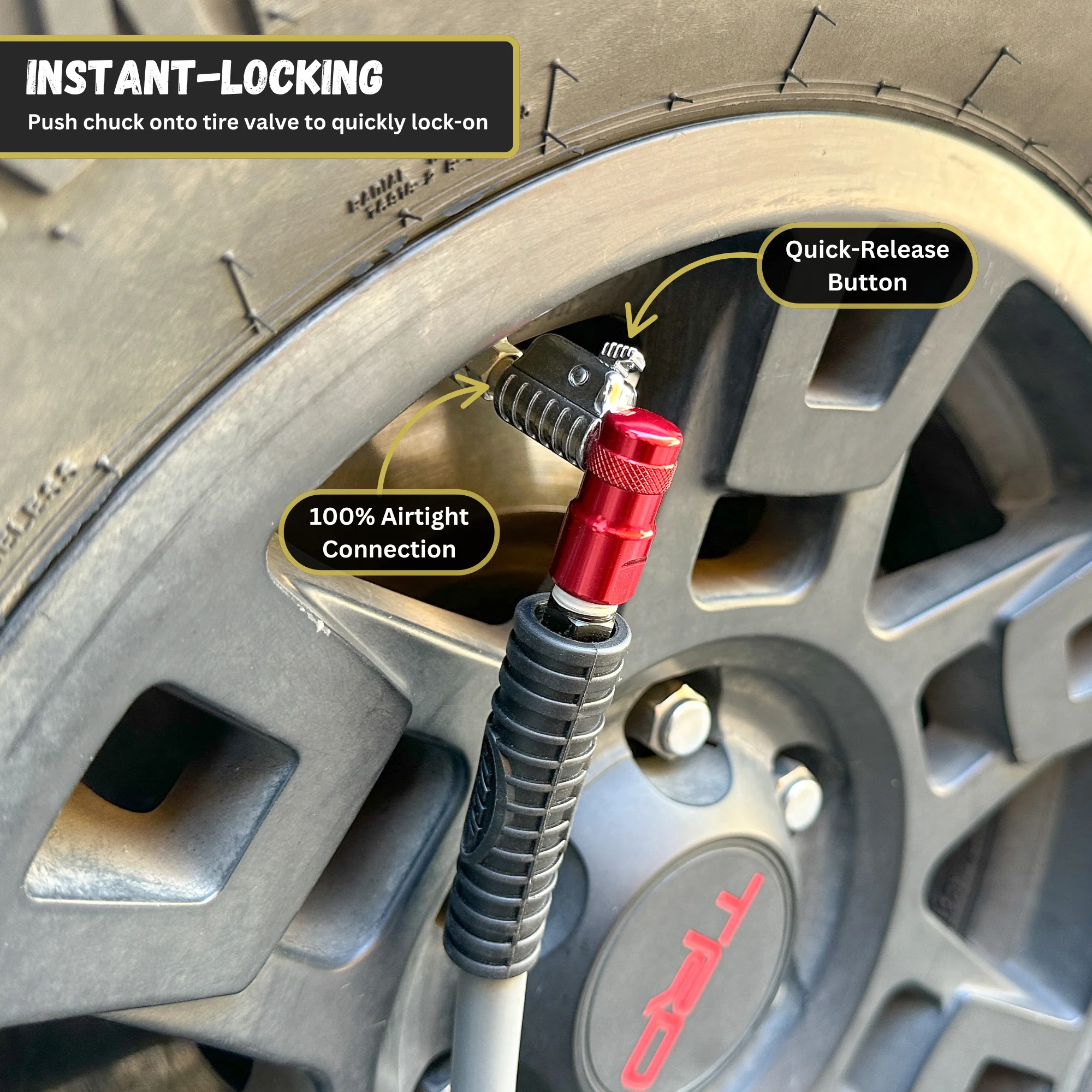 Lightning™ L2 Quick-Connect Tire Air Chuck - 1/4" F-NPT - Image 8