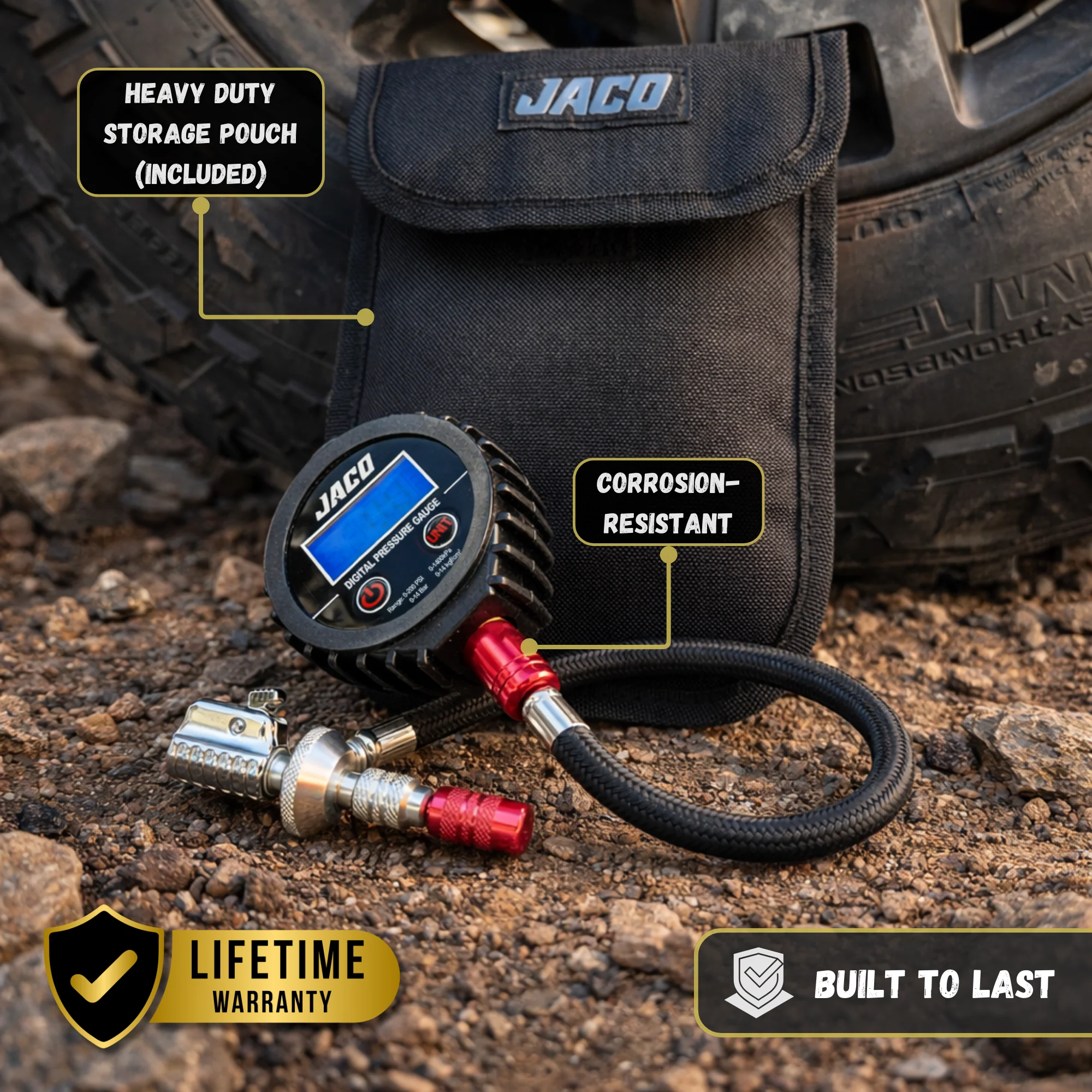 Lightning™ RX4 Digital Tire Deflator with Gauge | Quick-Connect Rapid Air Down Tool for Off Road 4x4 - Image 5