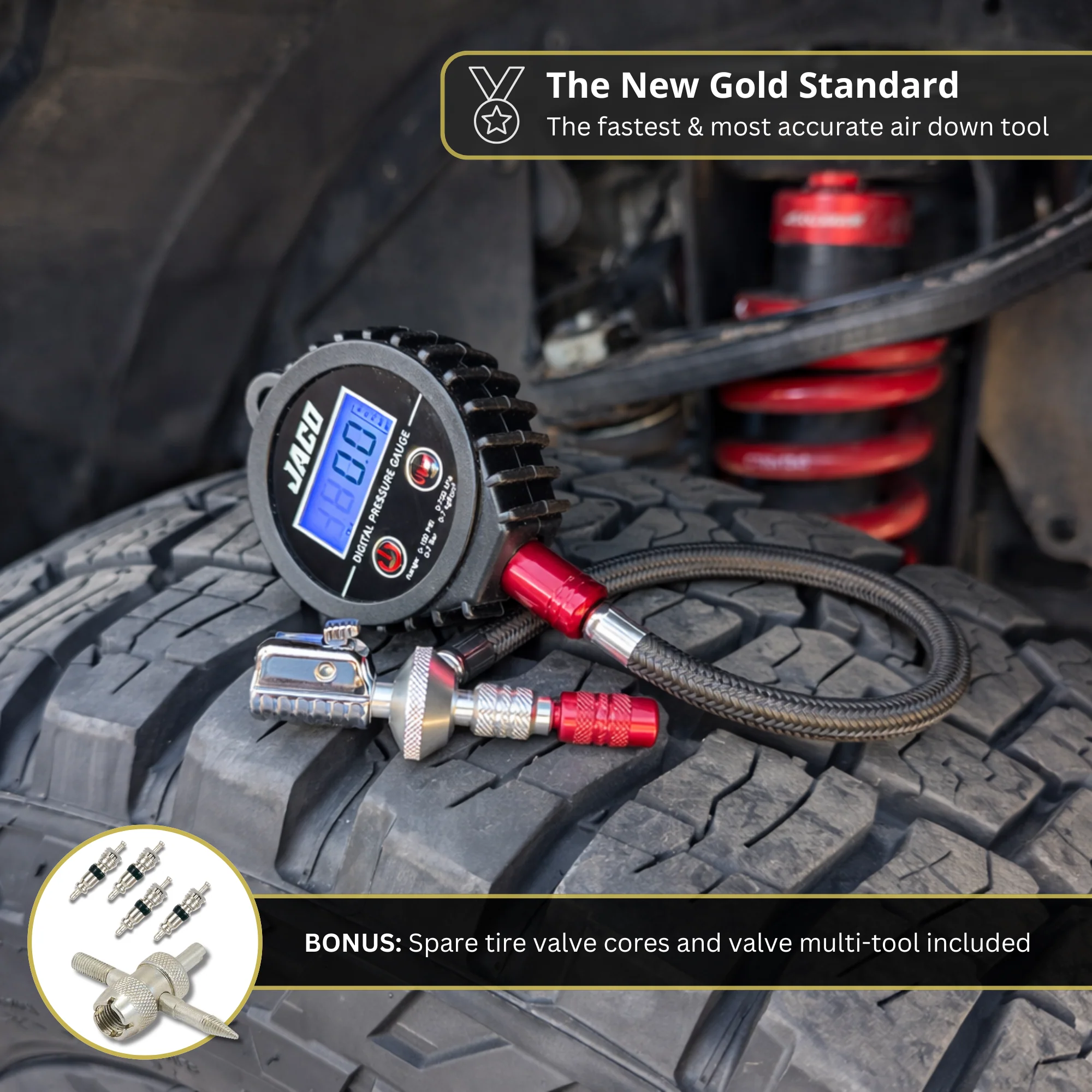 Lightning™ RX4 Digital Tire Deflator with Gauge | Quick-Connect Rapid Air Down Tool for Off Road 4x4 - Image 6