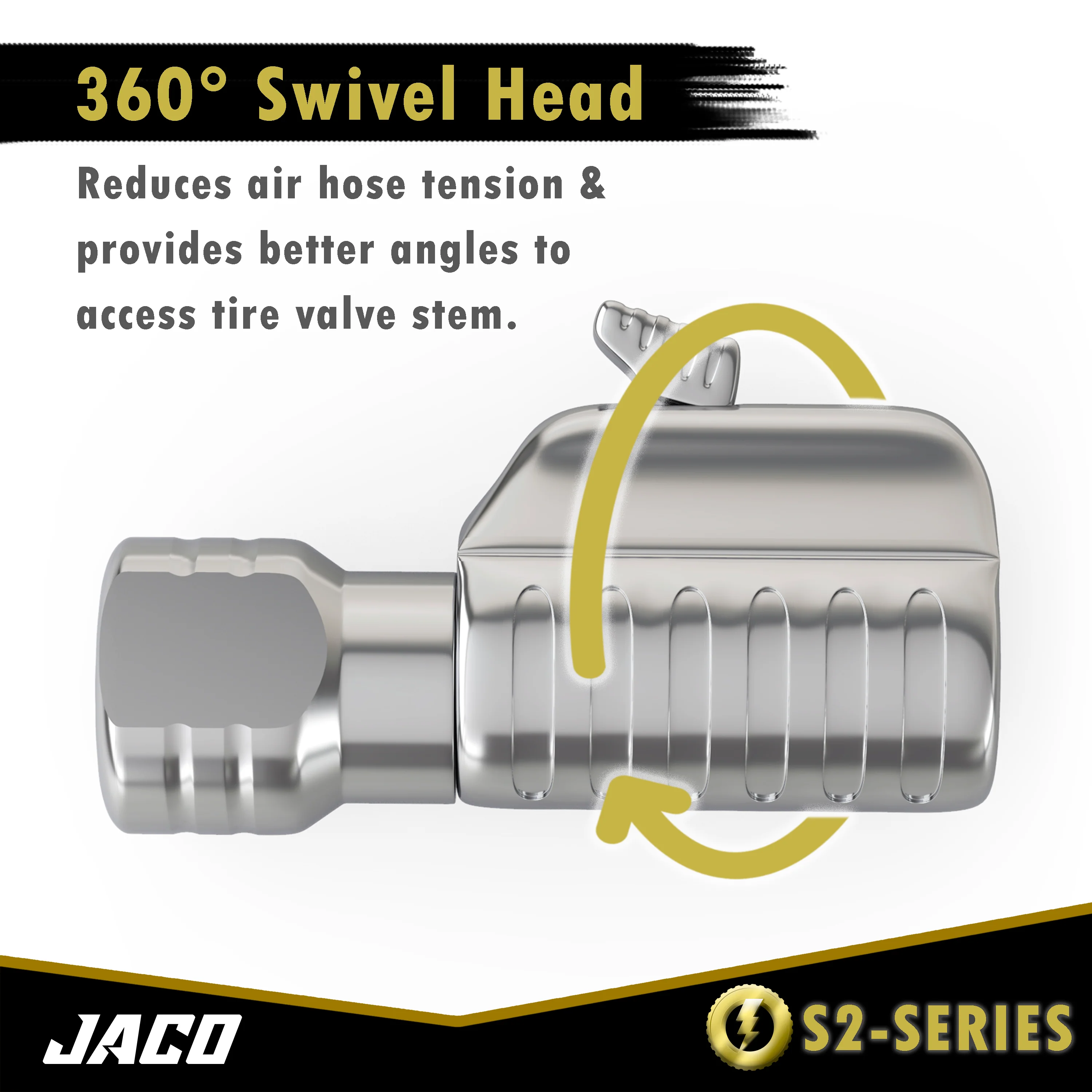 Lightning™ S2 Quick-Connect Tire Air Chuck - 1/4" F-NPT - Image 13