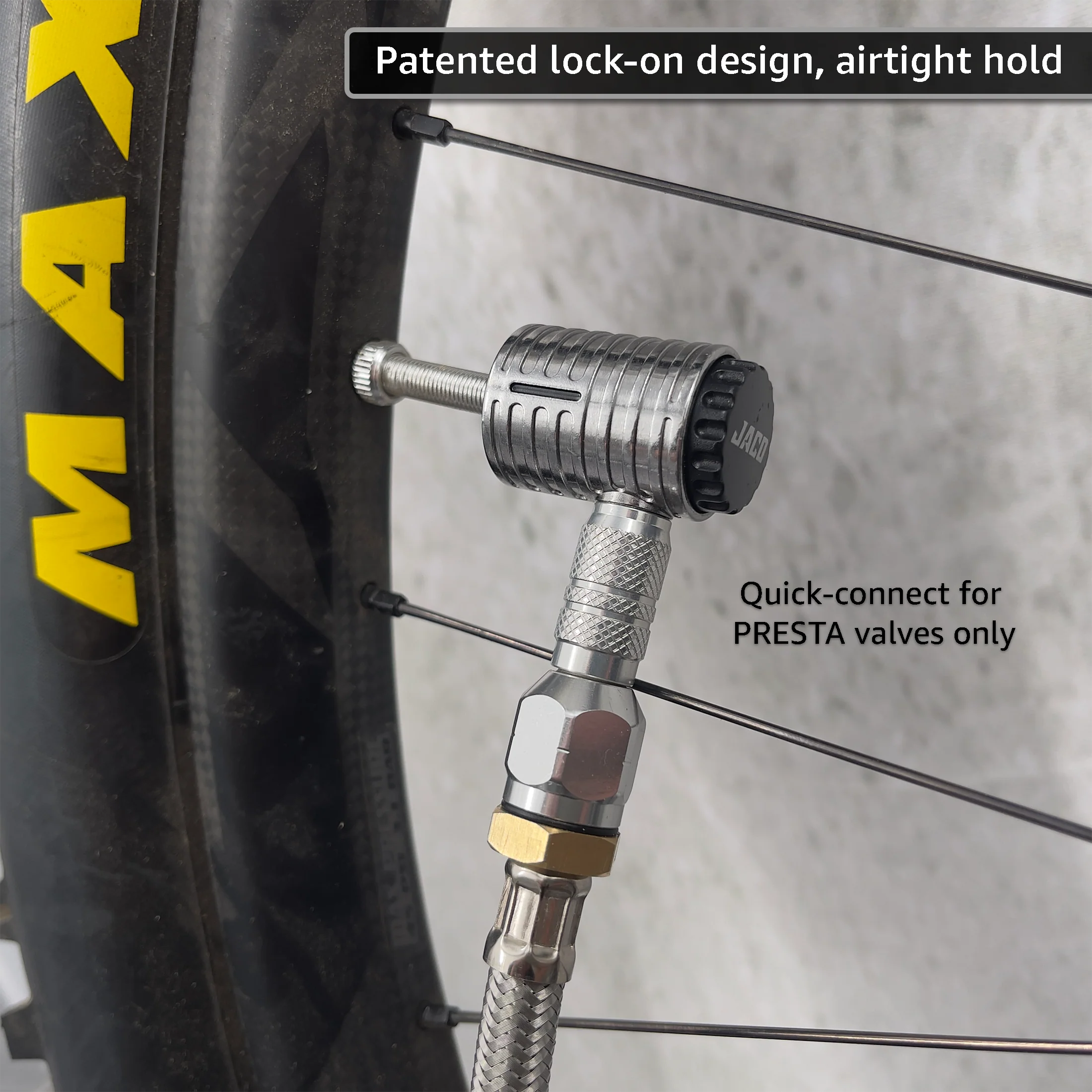 Lightning™ XP Locking Presta Air Chuck for Bike Tires - 1/4" F-NPT (Presta Valves) - Image 11