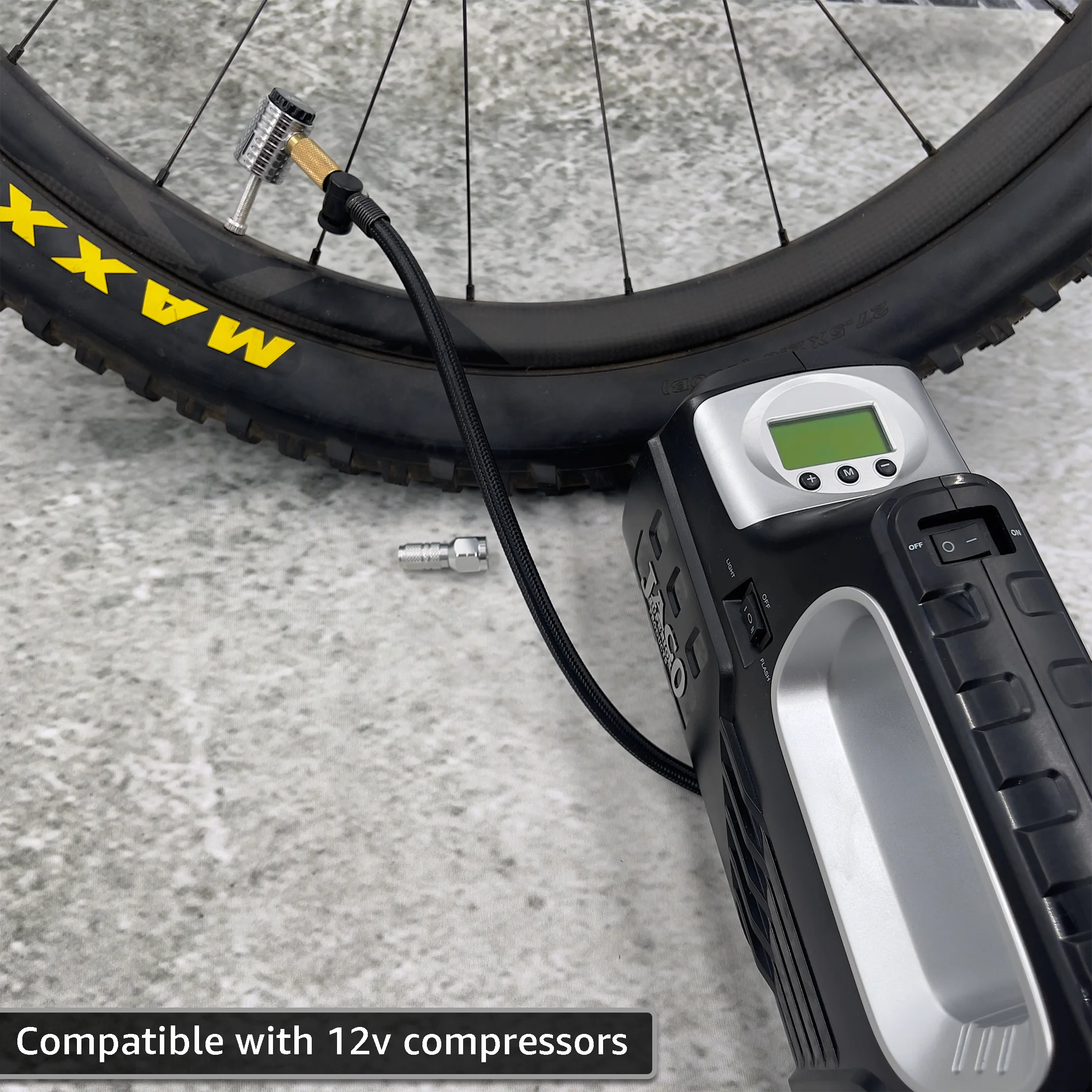 Lightning™ XP Locking Presta Air Chuck for Bike Tires - 1/4" F-NPT (Presta Valves) - Image 7