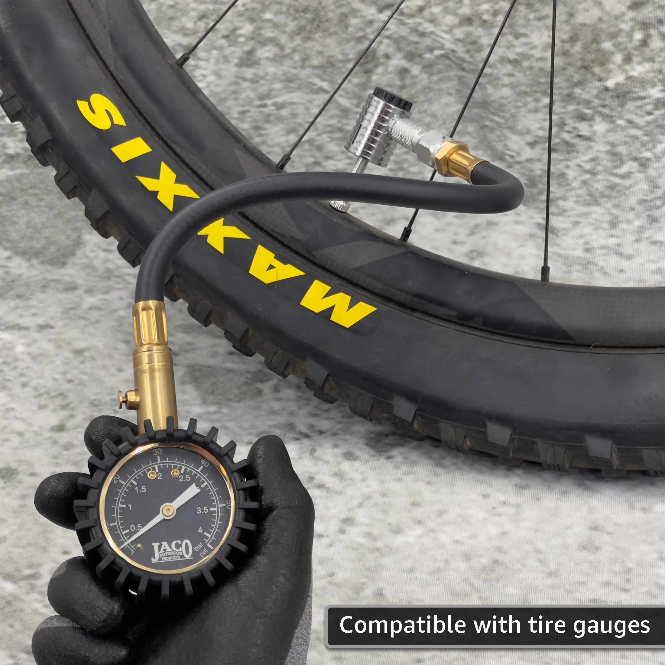 Lightning™ XP Locking Presta Air Chuck for Bike Tires - 1/4" F-NPT (Presta Valves) - Image 9