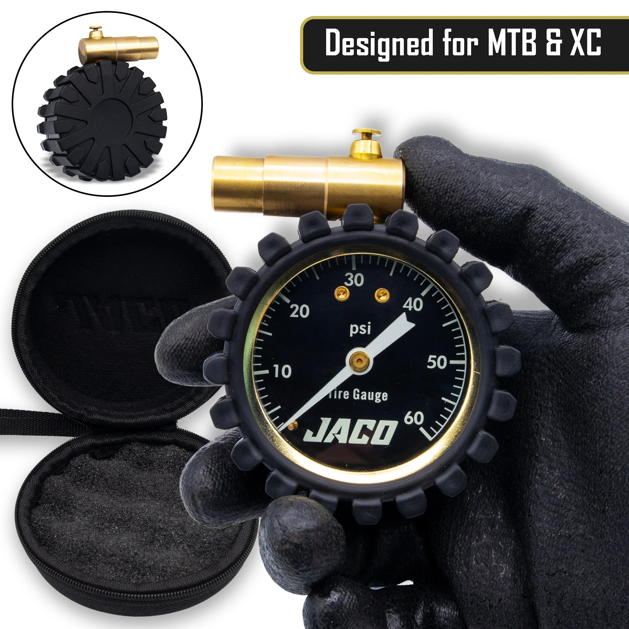 MBX-60 Presta Tire Pressure Gauge for Bikes (Max 60 PSI) | MTB & XC Series - Image 6