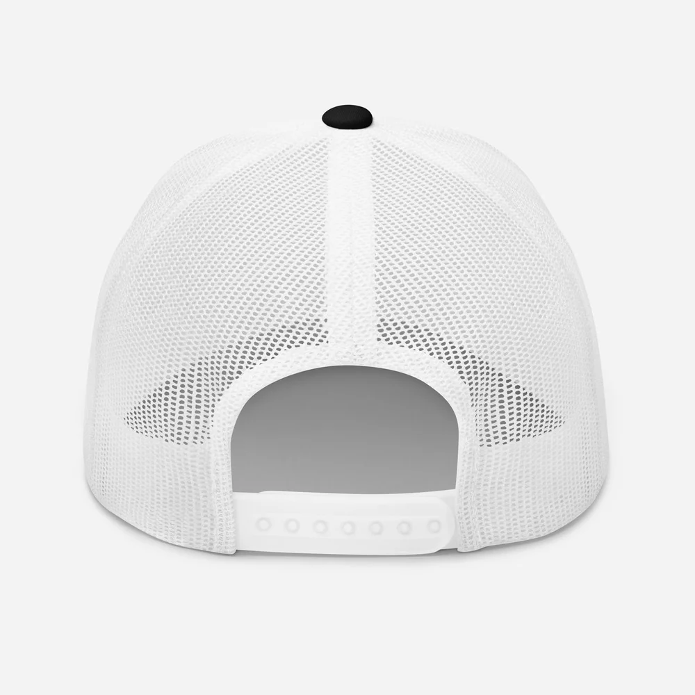 Mesh Baseball Cap (White/Black) - Image 5