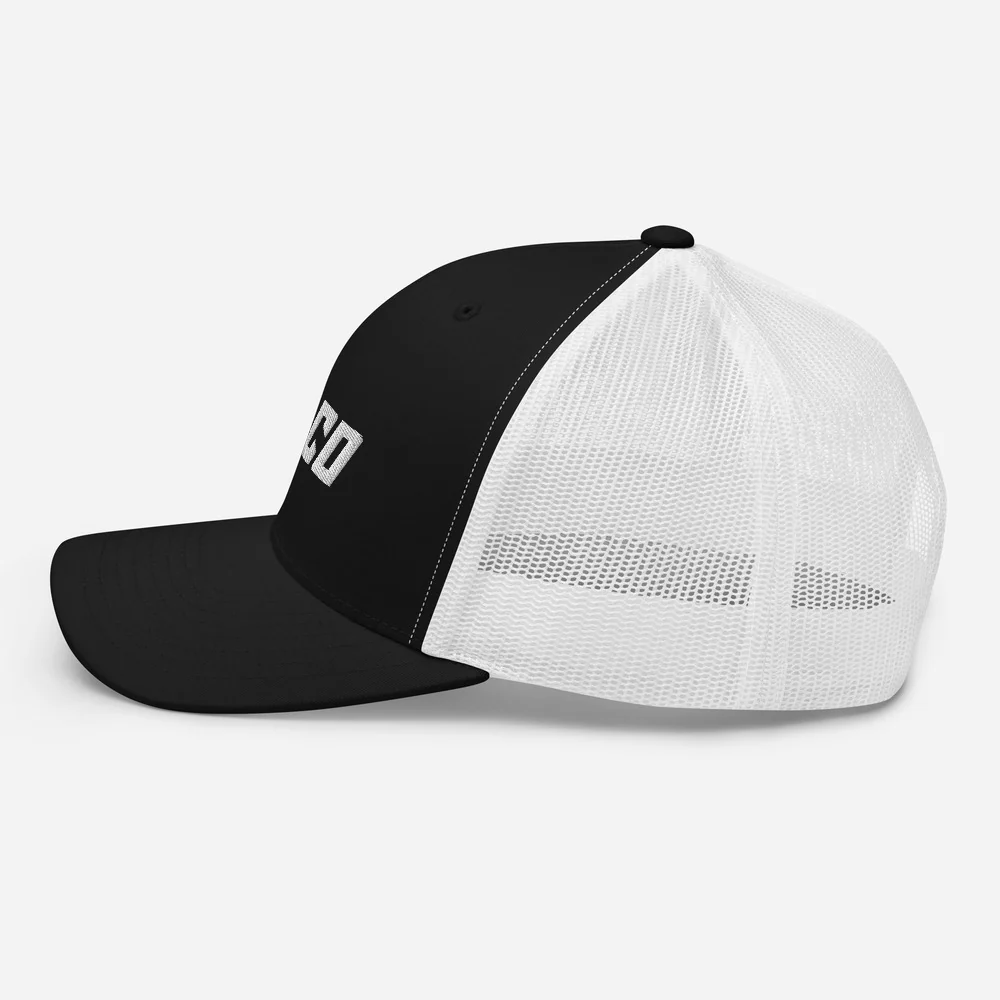 Mesh Baseball Cap (White/Black) - Image 6