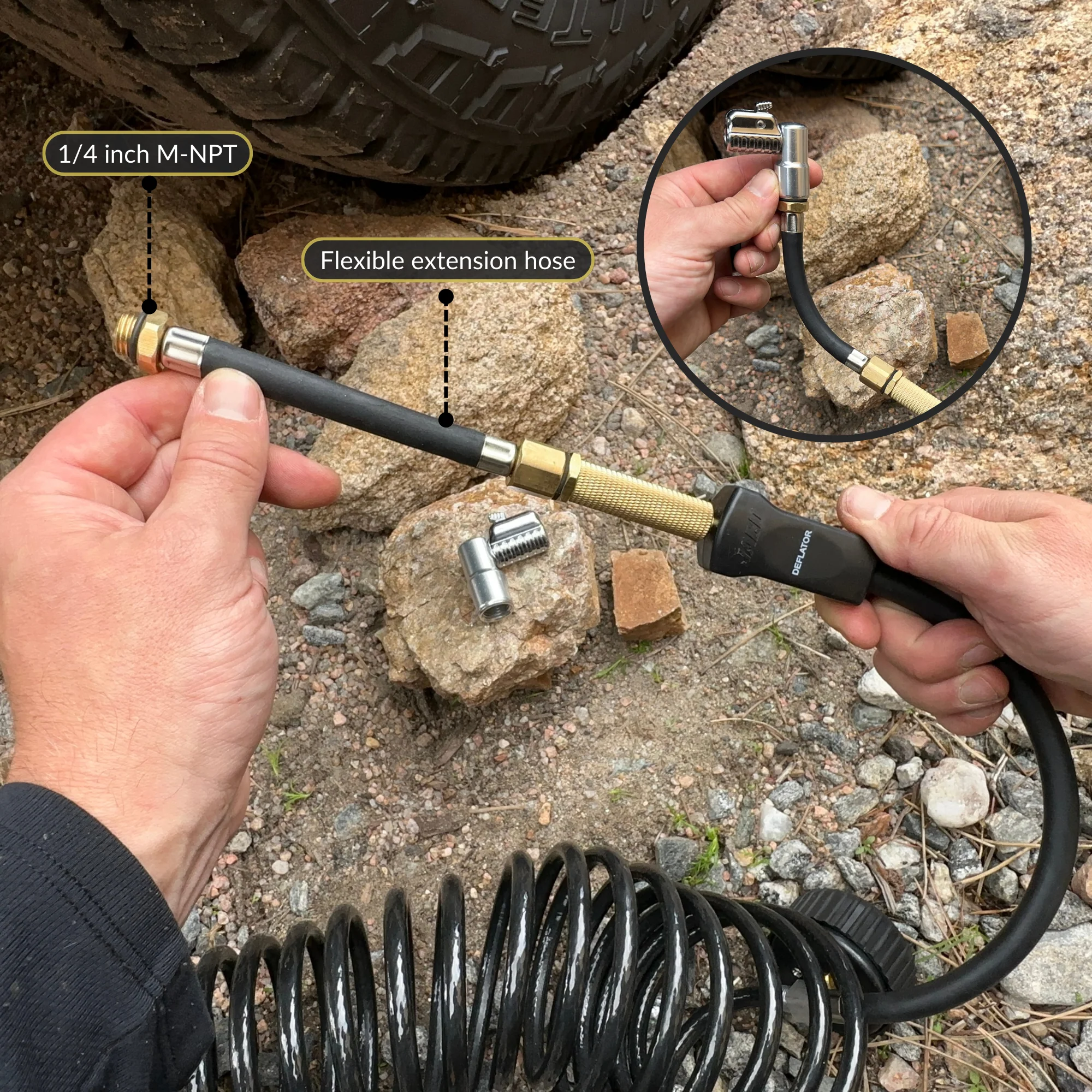 TrailPro™ Heavy Duty Portable Air Compressor - 3.5 CFM (12V/33A) | On x Off Road Tire Inflator Kit - Image 6