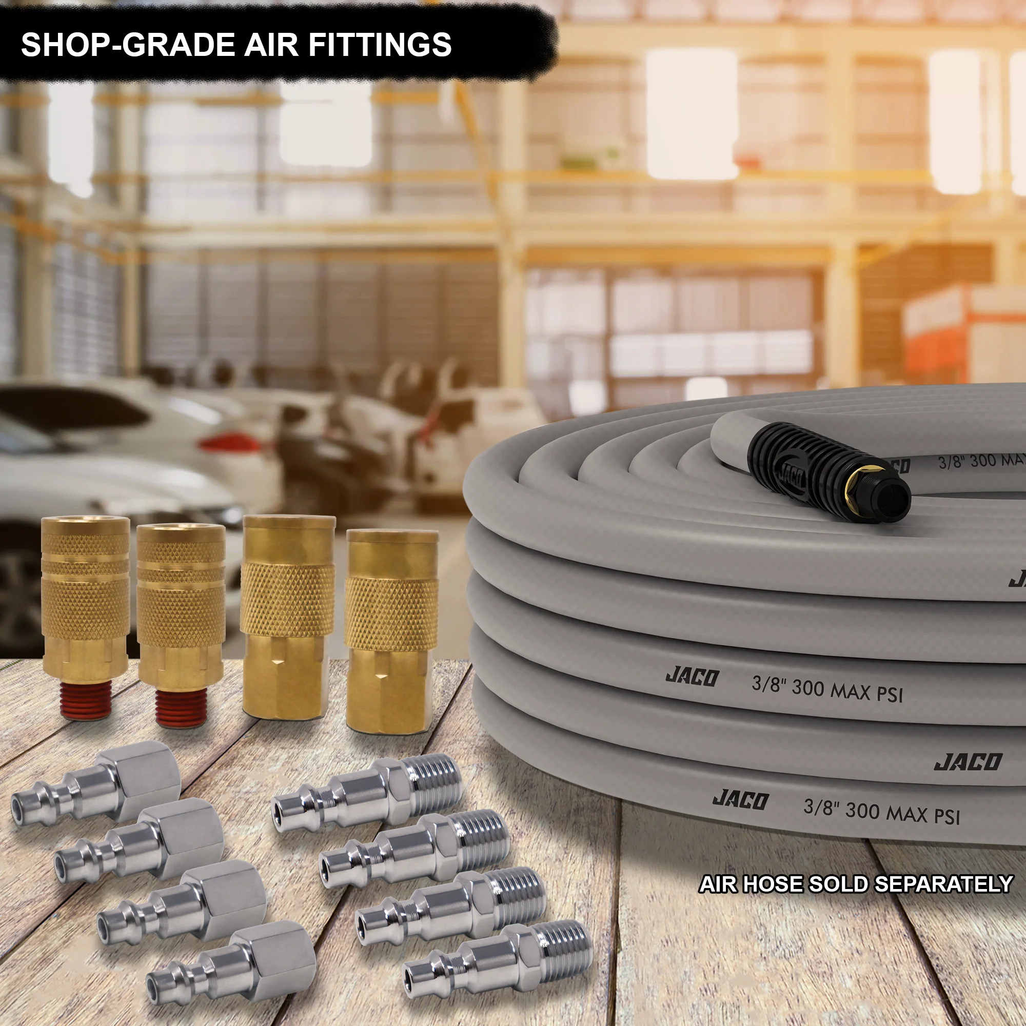 Industrial Quick Connect Air Fittings | Plug & Coupler Kit - 1/4" NPT (Set of 12) - Image 3