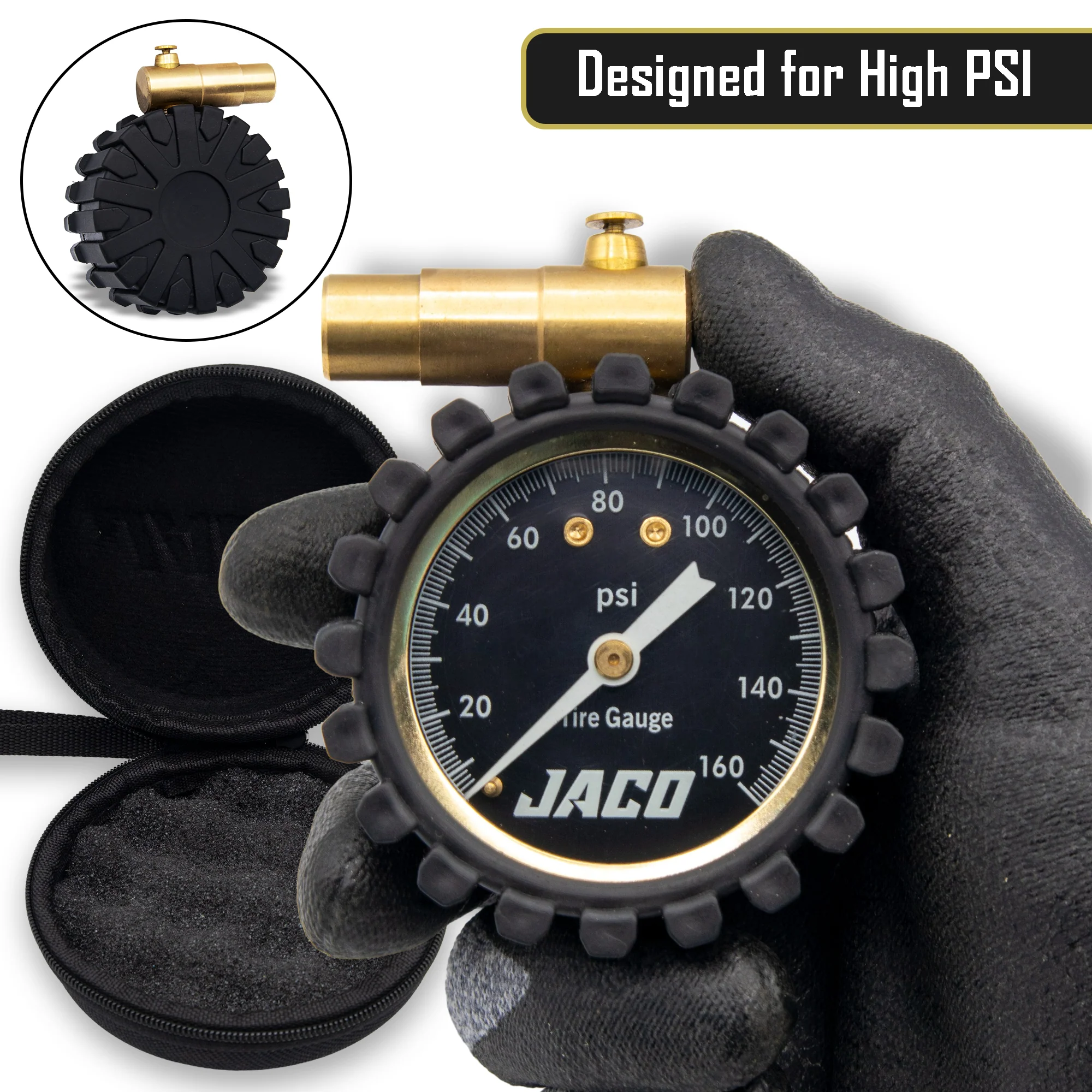 RDX-160 Presta Tire Pressure Gauge for Bikes (Max 160 PSI) | Road Bike & BMX Series - Image 6