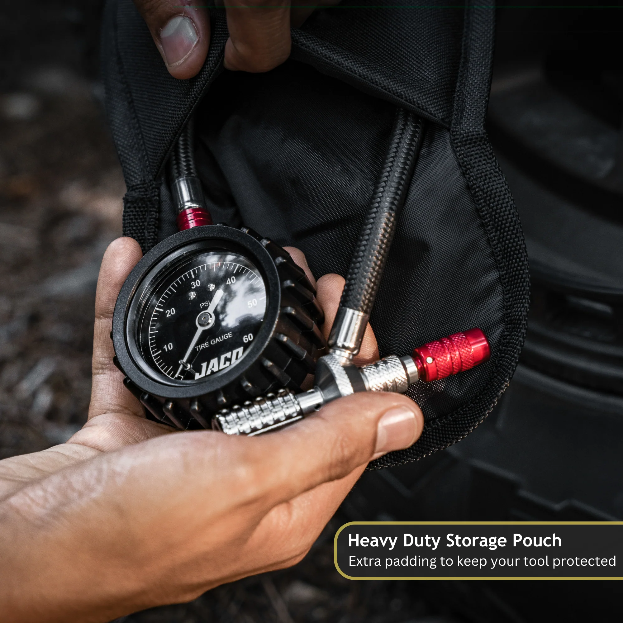 Lightning™ RX4 Tire Deflator with Gauge - 60 PSI | Quick-Connect Rapid Air Down Tool for Off Road 4x4 - Image 7