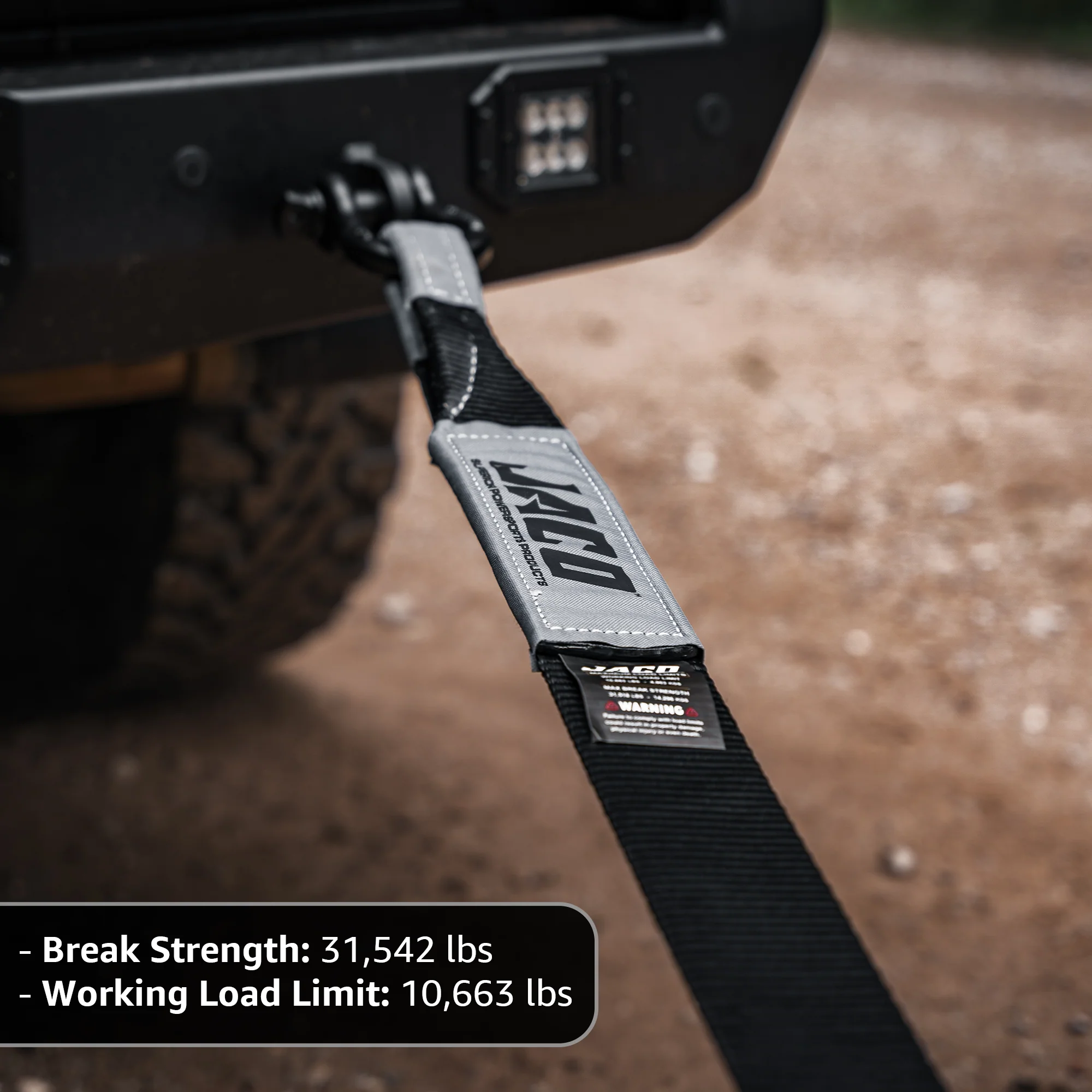 TowPro™ Recovery Tow Strap | Off Road 4x4 Towing Rope (31,542 lbs) - Image 3