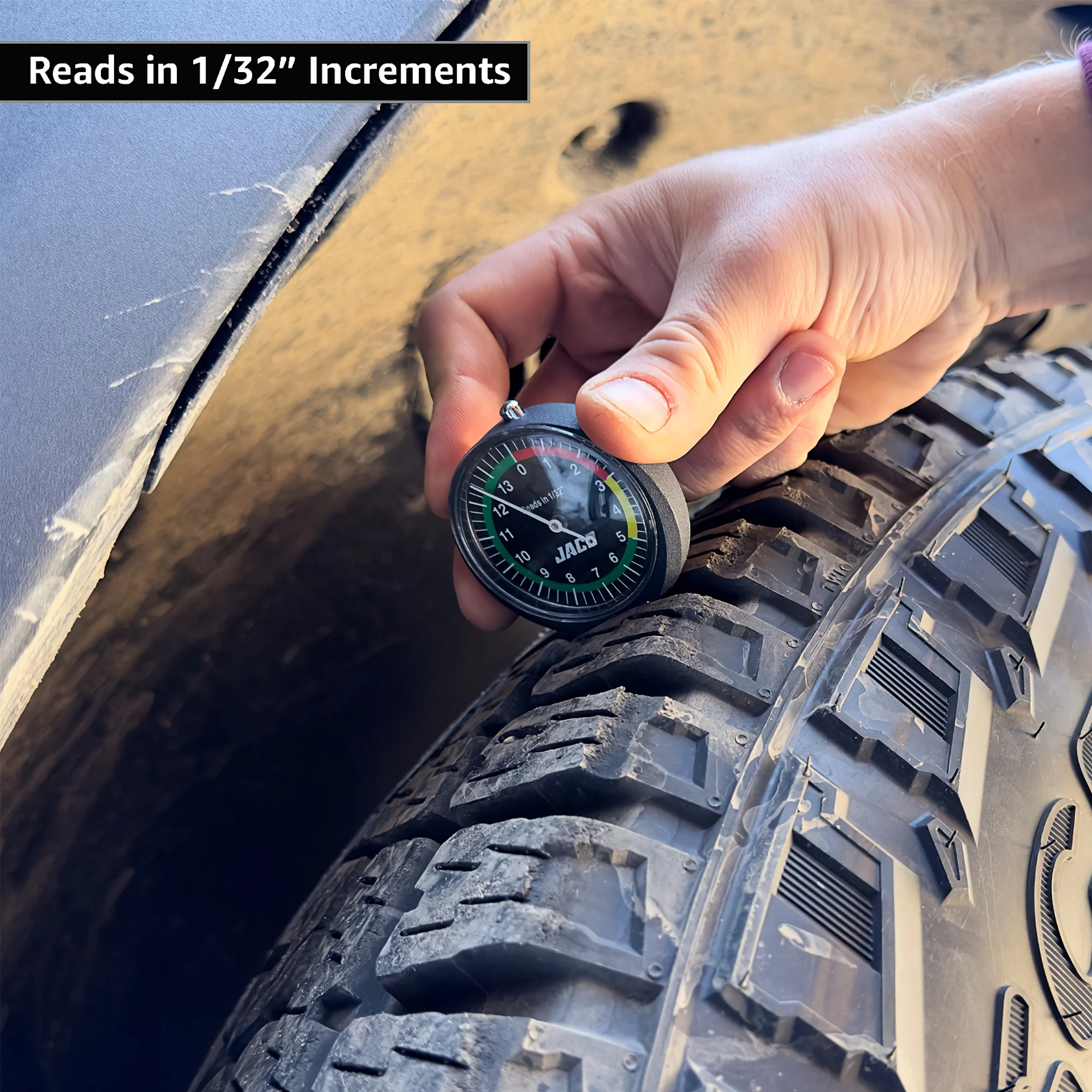 TreadPro Tire Tread Depth Gauge, Dial Type (Reads in 1/32 inch) - Image 3