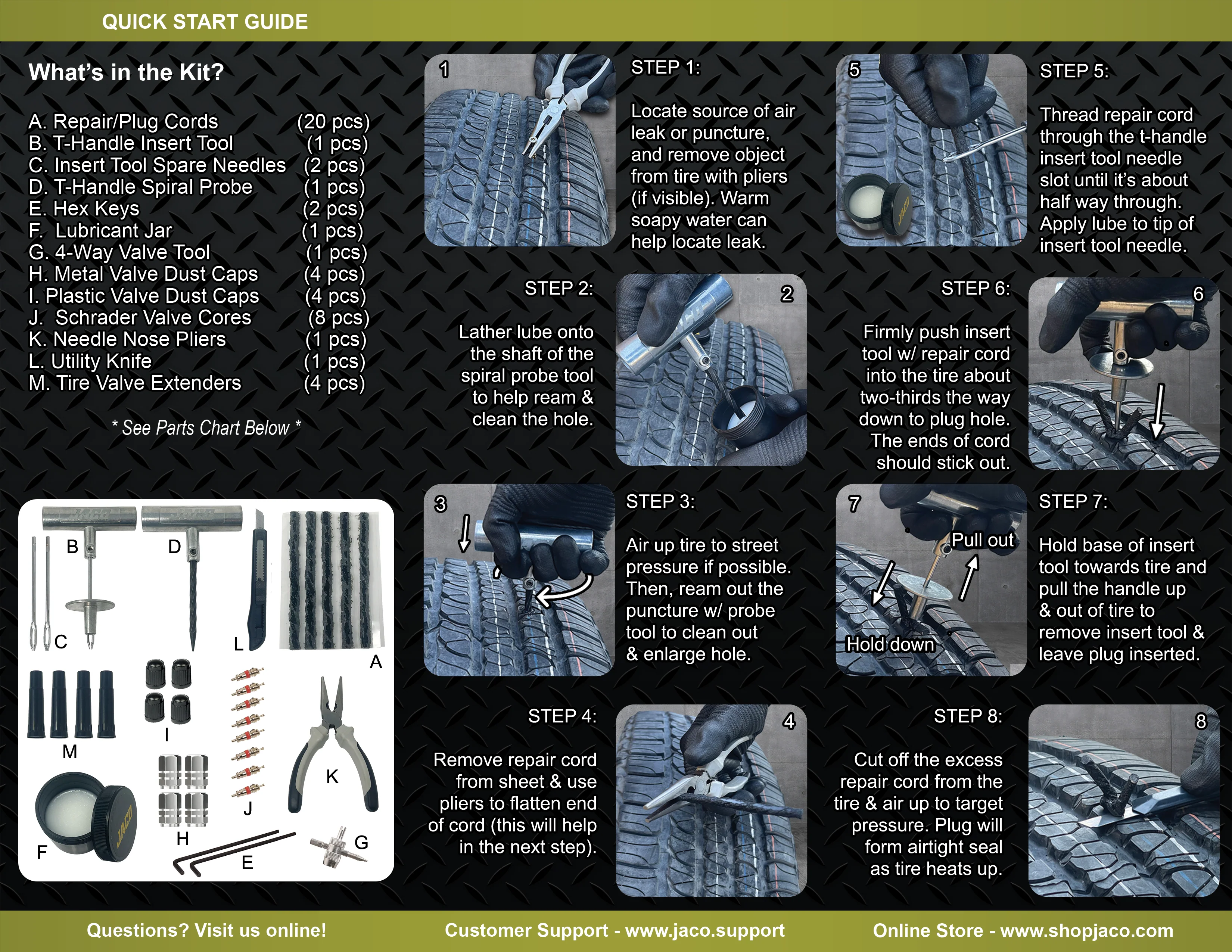 TRX-50 Heavy Duty Tire Repair Kit (50 pcs) - Image 12