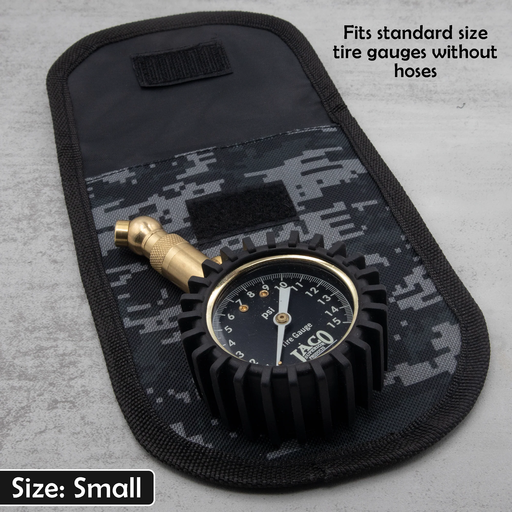 Tire Gauge Storage Pouch | Utility Tool Pouch (Digital Camo) - Image 14