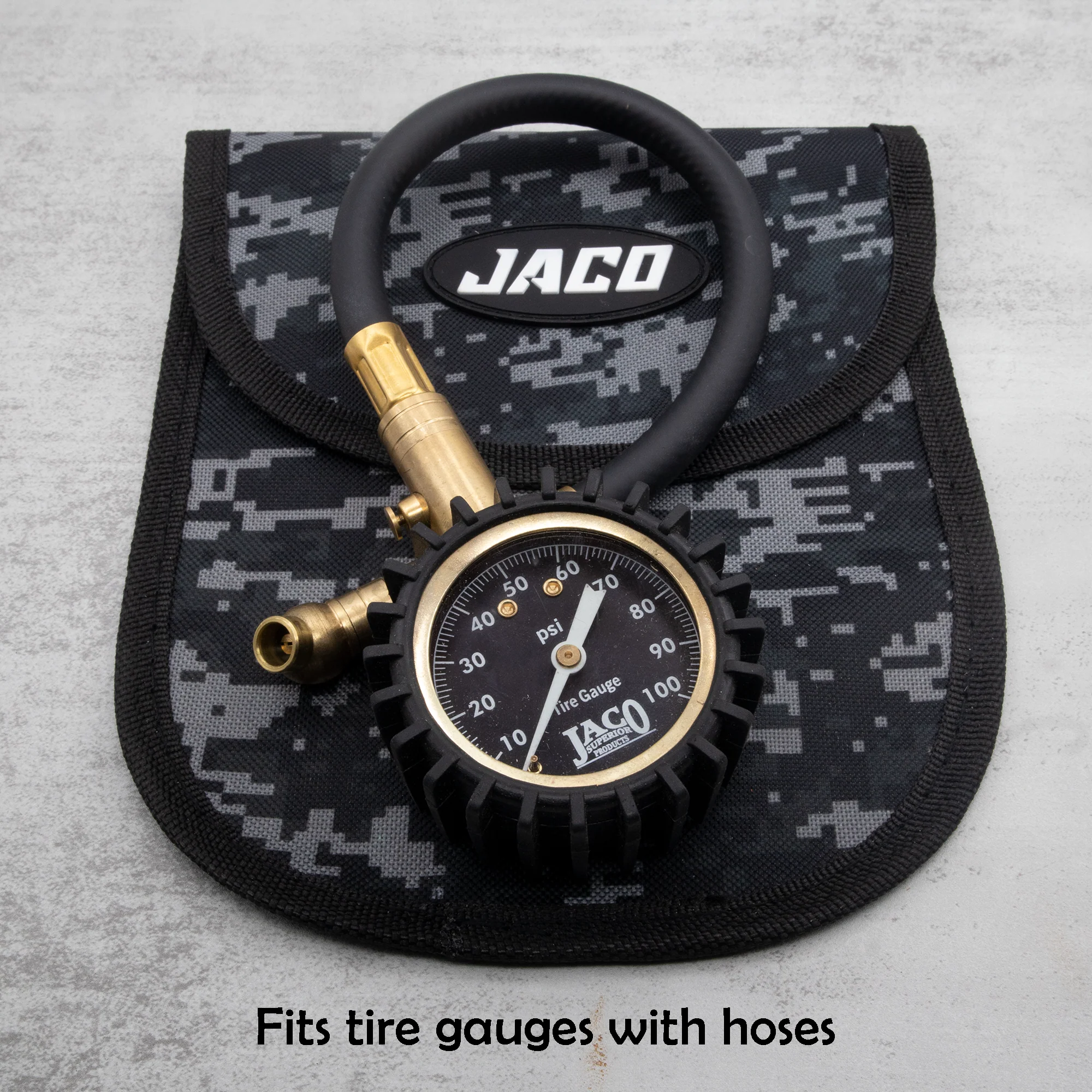 Tire Gauge Storage Pouch | Utility Tool Pouch (Digital Camo) - Image 15