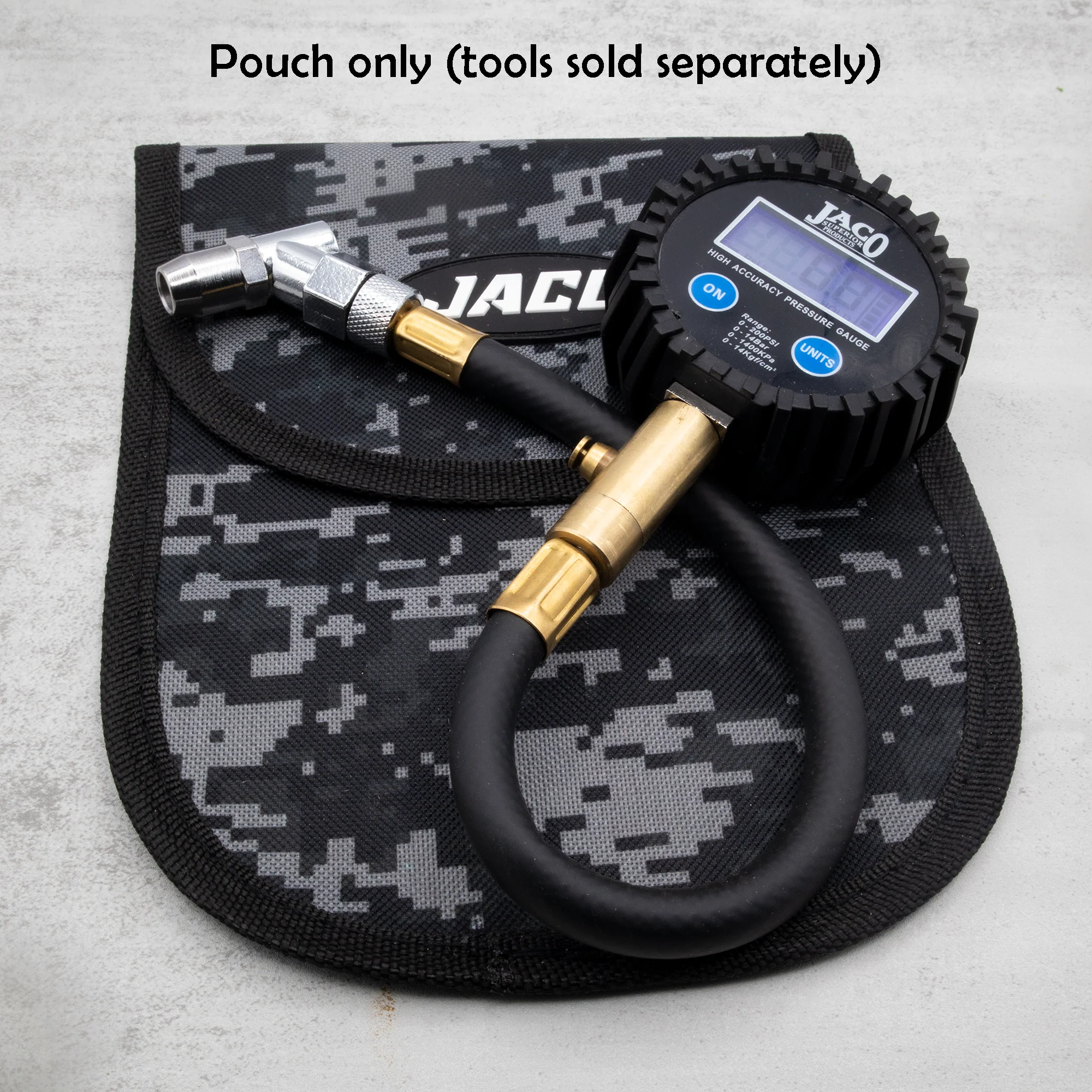 Tire Gauge Storage Pouch | Utility Tool Pouch (Digital Camo) - Image 8